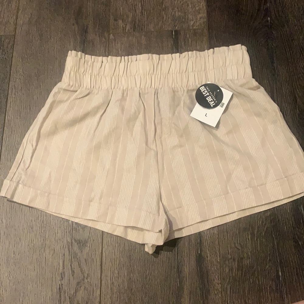 Forever 21 high waist linen shorts